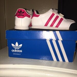 Adidas Kids Shoes - White and Pink